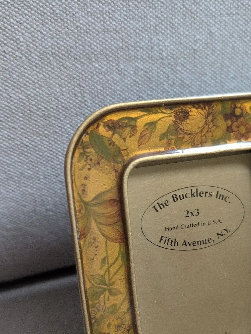 The Bucklers Gold Floral Picture Frame 2